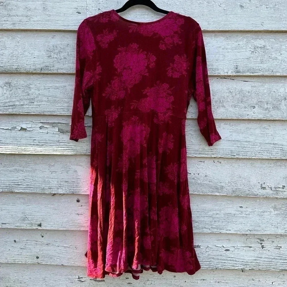 TORRID acas red with pick floral jersey wrap dress SZ 0 torrid or L - Picture 8 of 8